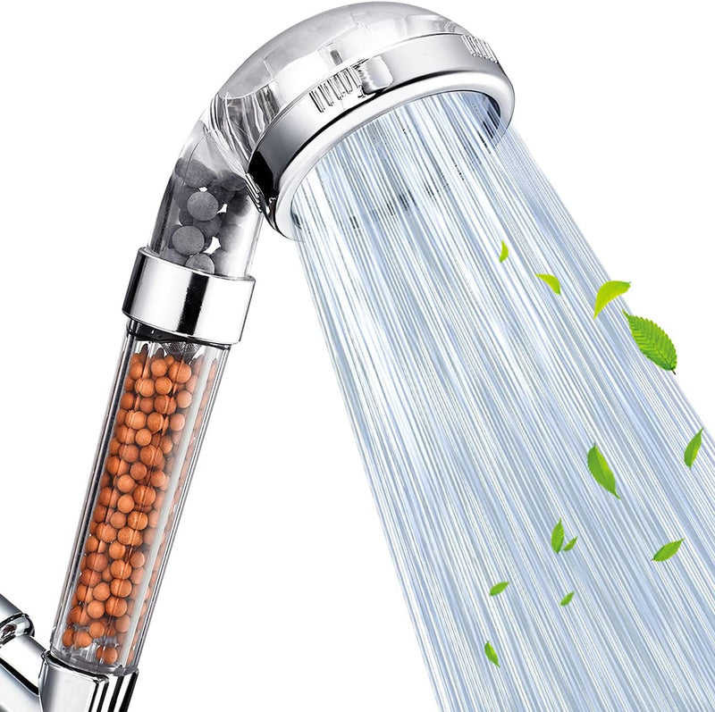 3 Mode Function Spray Handheld Showerheads for Dry Skin & Hair Shower Head, Filter Filtration High Pressure Water Saving